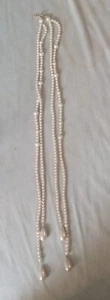 Lauren Conrad 4 Strand Faux Pearl Tassel Knot Necklace - Picture 1 of 6