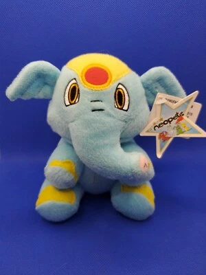 Juguete de peluche Neopets Blue Elephante 6" Thinkway Toys Elefante con etiqueta Foto 1 de 4