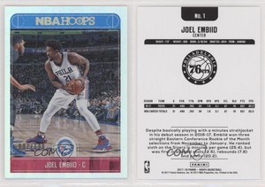 2017-18 Panini NBA Hoops Silver /199 Joel Embiid #1