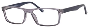 ENHANCE EN3943 MEN'S PLASTIC EYEGLASSES 56-17-145 SMOKE WITH SOFT CASE - Picture 1 of 1