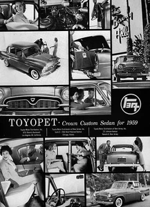 1959 Toyota Toyopet Crown Custom Sedan Original Ad - Picture 1 of 1