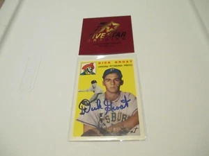1994 TOPPS 1954 ARCHIVE DICK GROAT PITTSBURGH PIRATES AUTOGRAPHED BASEBALL CARD - Picture 1 of 2