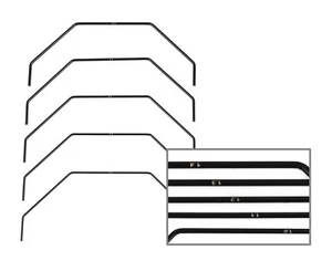 Team Associated B7 & B7d Front Anti-Roll Bar Set of 5 (different sizes) 92459 - Picture 1 of 1