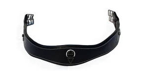chafeless anatomical girth quality soft leather - Black Size 50" ,52" and 54" - Picture 1 of 6