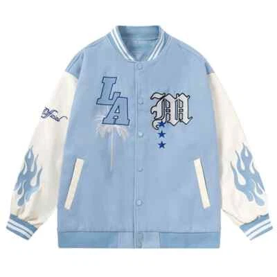 Jaqueta de beisebol masculina de luxo vintage - Estilo urbano - Jaqueta de beisebol Varsity! - Imagem 1 de 4