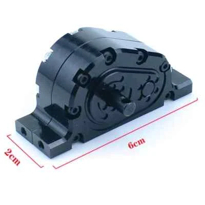 Metal Transfer Case Gearbox Upgrade for 1/14 Tamiya RC Truck SCANIA VOLVO Car - Image 1 of 4