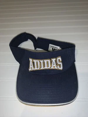 Adidas Visera de Golf Sombrero para el Sol Gorra de Tenis Azul Marino Blanco Amarillo Logo Ajustable Foto 1 de 4