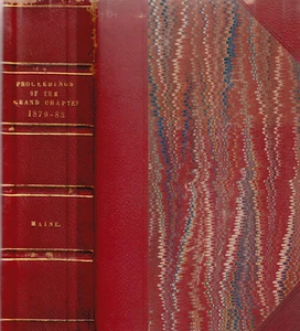 PROCEEDINGS OF THE GRAND CHAPTER OF MAINE 1879-1883 MASONIC  - Picture 1 of 1