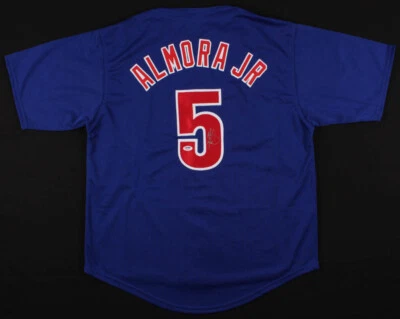 Albert Almora Jr. Signed Chicago Cubs Jersey (PSA COA) 2016 World Series Champ  - Image 1 of 4