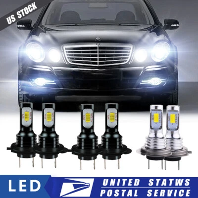 Combo de 6 faros LED + kit de faros antiniebla para Mercedes-Benz R350 2006-2010 Foto 1 de 4