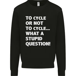 Cycling To Cycle Funny Cyclist Bicycle Bike Kids Sweatshirt Jumper - Picture 1 of 82