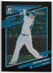 2021 Donruss Optic Anthony Rizzo #168 Black Stars Prizm #'d /149 Cubs Yankees - Picture 1 of 2