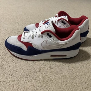 Nike Air Max 1 Men's 13 Sneakers USA Red White Blue CJ9927-100 Shoes Patriotic - Picture 1 of 12
