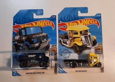 Pair Of Hot Wheels Metro Treasure Hunts Unimog 1300 + Hauler - Image 1 of 4