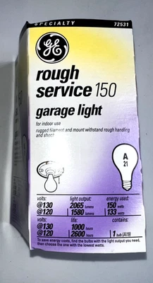 GE - Servicio áspero - Bombilla de garaje de 150 vatios Foto 1 de 2