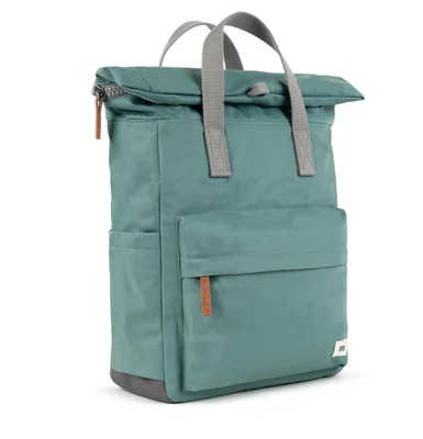 ORI LONDON Canfield B Roll-Top Medium Backpack – Sage (Recycled Nylon) - Image 1 of 4