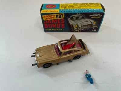 Coche Corgi James Bond Aston Martin DB5 original años 60 con caja modelo 261 Foto 1 de 3
