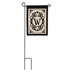 Cambridge Monogram Garden Applique Flag, Letter W,169004w - Picture 1 of 2