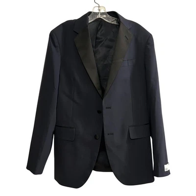 Chaqueta de Esmoquin Nordstrom Rack Para Hombres Azul Marino Chal Cuello Ajuste 40S Foto 1 de 4