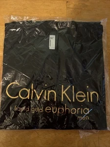 Calvin Klein Graphic Short Sleeve Crew Neck T Shirt Mens Size Large L Black - Picture 1 of 5