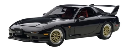 AUTOart 1/18 Mazda Infini RX-7 FD3S Tuned Version Brilliant Black Model Car - Image 1 of 4