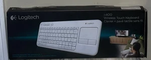 NEW Logitech Wireless Touch Keyboard k400 with Built-in Multi Touch Keypad White - Picture 1 of 7