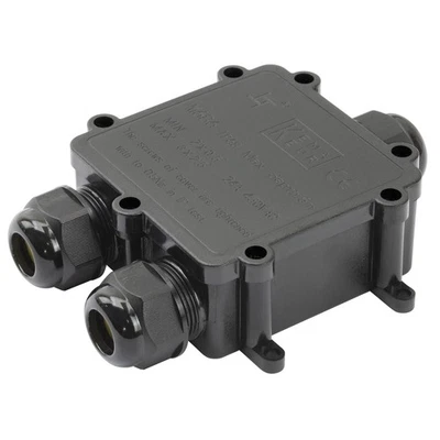 S-Impuls Abzweigdose außen IP68, 1x2, für Kabel Ø 5 - 13 mm, wetterfest, aufputz