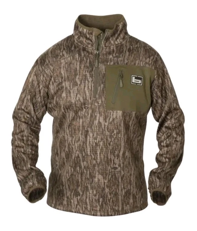 Banded 1/4 Zip Mid Layer Fleece Pullover-Bottomland-XL B00453  - Image 1 of 1