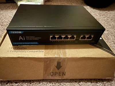 POE Switch 6-Port 1000Mbps Gigabit Ethernet Switch Fast Network Switch(1000Mbps) - Image 1 of 4