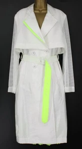 THREE FLOOR SPOTLIGHT JACKE DAMEN NETZ NEONBESATZ UK 14 WEISS UVP 285 £ AD - Bild 1 von 5