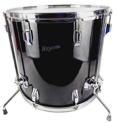 Piso de madera Rogers 16x18 Jet Black Pearl años 70 Tom Script Rogers 1972 envío gratuito Foto 1 de 4