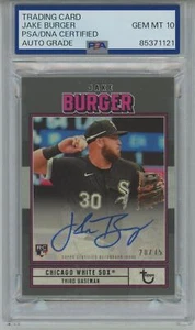 2022 Topps Brooklyn Collection Black Jake Burger RC signed /75 PSA/DNA auto 10 - Picture 1 of 2