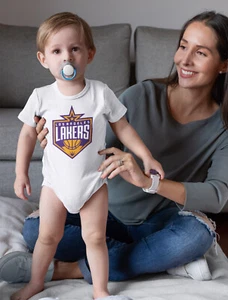 LA Lakers Newborn Baby Outfit Los Angeles Basketball Fan Baby Shower Gift Shirt