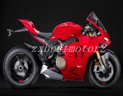 Kit de carenado rojo brillante para carrocería de motocicleta Ducati Panigale V4 2023 2024 ABS  Foto 1 de 4