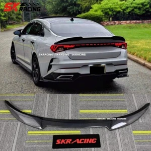 For kia K5 GT 2021-2024 Real Carbon Fiber Rear Tail Trunk Spoiler Wing Lip Trim - Picture 1 of 13