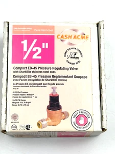 Válvula reguladora de presión PRV directa Cash ACME SharkBite 1/2 pulgada EB45 DSB - Imagen 1 de 2