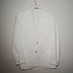 Salvatore Ferragamo White Sport Jacket Size Large - Picture 1 of 12