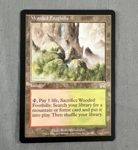 Wooded Foothills Magic The Gathering MTG Onslaught NM Unplayed - Picture 1 of 2