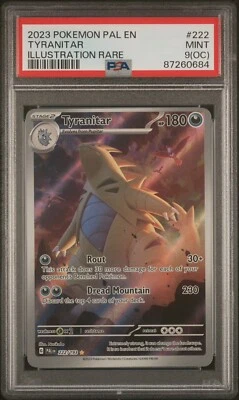 PSA 9(OC) 2023 Pokémon PAL EN Tyranitar Illustration Rare #222 Mint Secret - Image 1 of 4