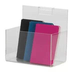 Contenedor Slatwall 7" L x 4 1/2” x 4 1/2” D pantalla de plástico acrílico transparente - Imagen 1 de 3
