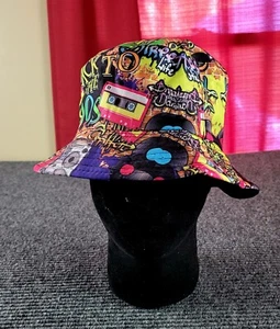 Back To The 90s Bucket Hat Style Hip Hop Multi Color Rap New Medium-large - Picture 1 of 7