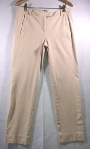J Crew Maddie Pants Chinos Tan Beige Womens Size 8 - Picture 1 of 9