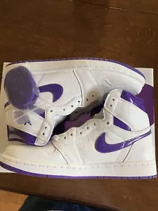 Nike Air Jordan 1 High Retro OG Metallic Court Purple W10/M8.5 IN HAND - Picture 1 of 6