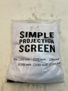 Simple Projection Screen 100 Inch Scale 16:9 - Picture 1 of 3