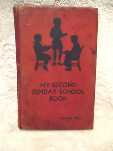 Vintage~My Second Sunday School Book~Grade 2~Clara Boxrud~Hardcover~1937 - Foto 1 di 20