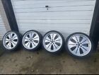 deep dish alloy wheels with tyres