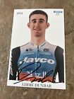 Cyclisme Cycling Wielrennen Carte Dédicacée Eddie Dunbar Team Jayco 2024