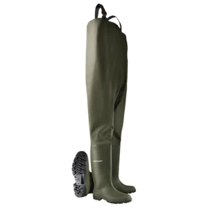 Dunlop PVC Chest Wader Green Non Safety Waterproof Fishing Farming 388VP - Picture 1 of 1