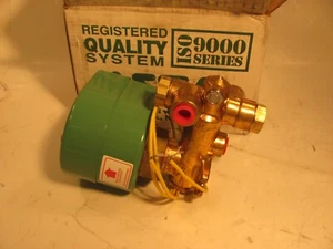 ASCO RED HAT 2126302RU 1/4" SOLENOIDE 125 VOLT DC NORMALMENTE CHIUSO - Foto 1 di 3