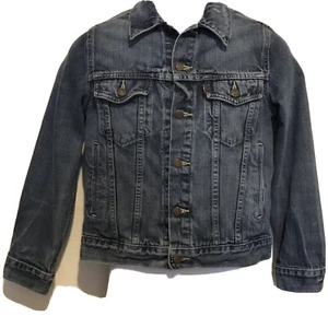Levi Youth Kids Denim Jean Jacket Medium Wash Size Medium - Picture 1 of 12
